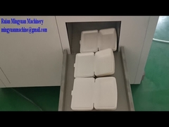 Teste de funcionamento da máquina de caixas de almoço de papel revestido com PE